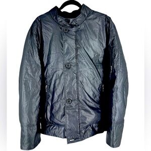 Dunhill puffer jacket black men’s large long